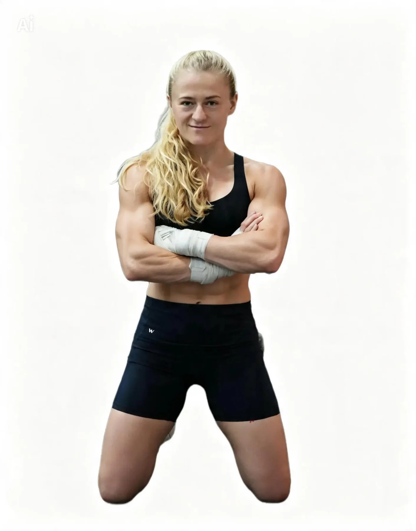 Ellie Bouttell wearing a black Formwynn training set