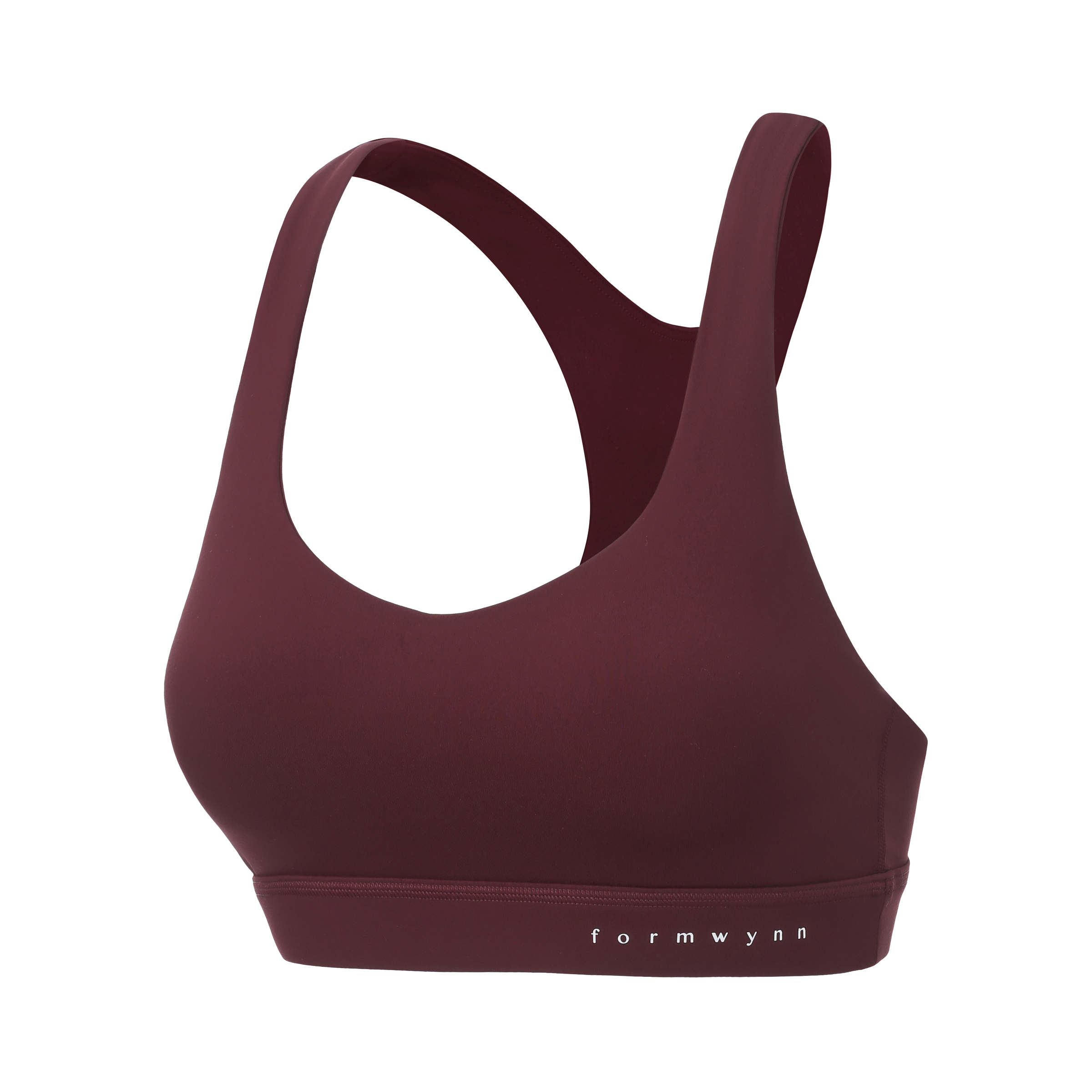 Hybrid Race Bra in Burgundy.